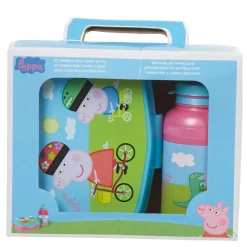 Gifi Boîte à goûter et gourde Peppa Pig| Conservation Alimentaire