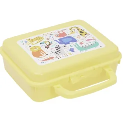 Conservation Alimentaire<Gifi Boîte à sandwich rectangulaire avec anse plastique vert 16x20xH7cm