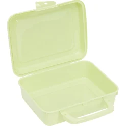 Conservation Alimentaire<Gifi Boîte à sandwich rectangulaire avec anse plastique jaune 16x20xH7cm