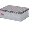 Vaisselle Et Accessoires De Table<Gifi Boîte à sucre rectangulaire grise design carreaux de ciment