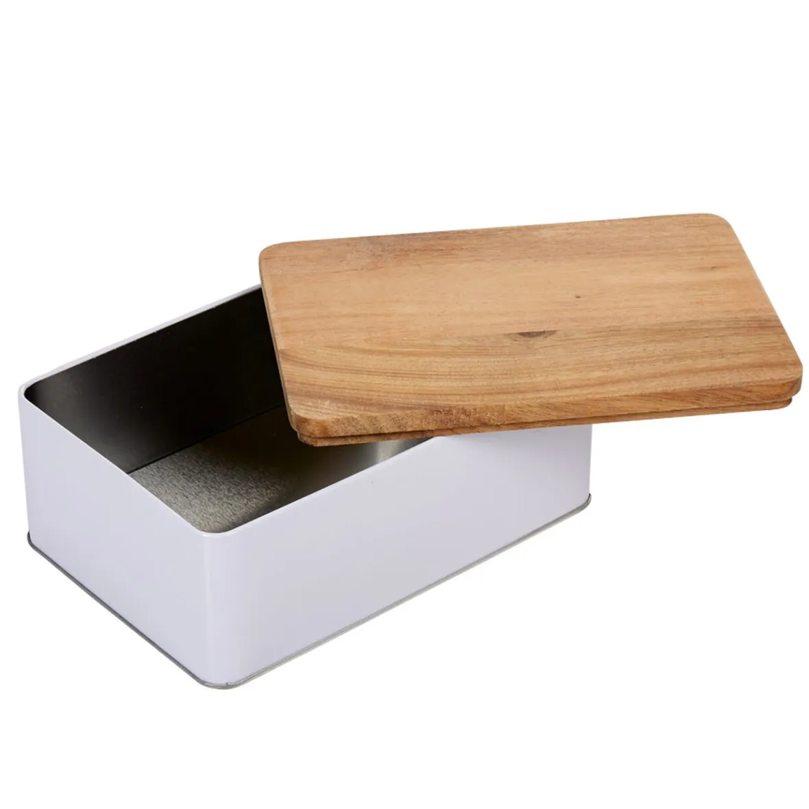 Conservation Alimentaire<Gifi Boîte à sucre rectangulaire blanc naturel