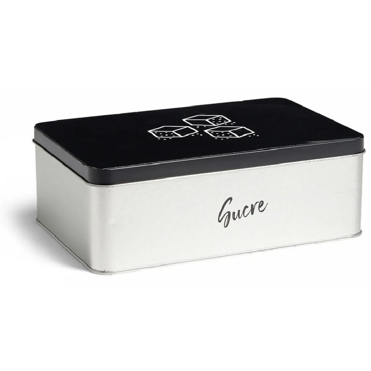 Conservation Alimentaire<Gifi Boîte à sucre rectangulaire en métal - 20x13xH.7cm