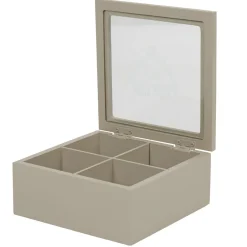 Vaisselle Et Accessoires De Table<Gifi Boîte à thé bois gris
