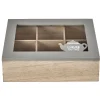 Gifi Boîte à thé mdf beige taupe| Vaisselle Et Accessoires De Table