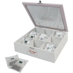 Gifi Boîte à thé motif fleur de cerisier| Vaisselle Et Accessoires De Table