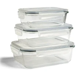 Conservation Alimentaire<Gifi Boîte alimentaire en verre avec couvercle plastique à clips 1,1L