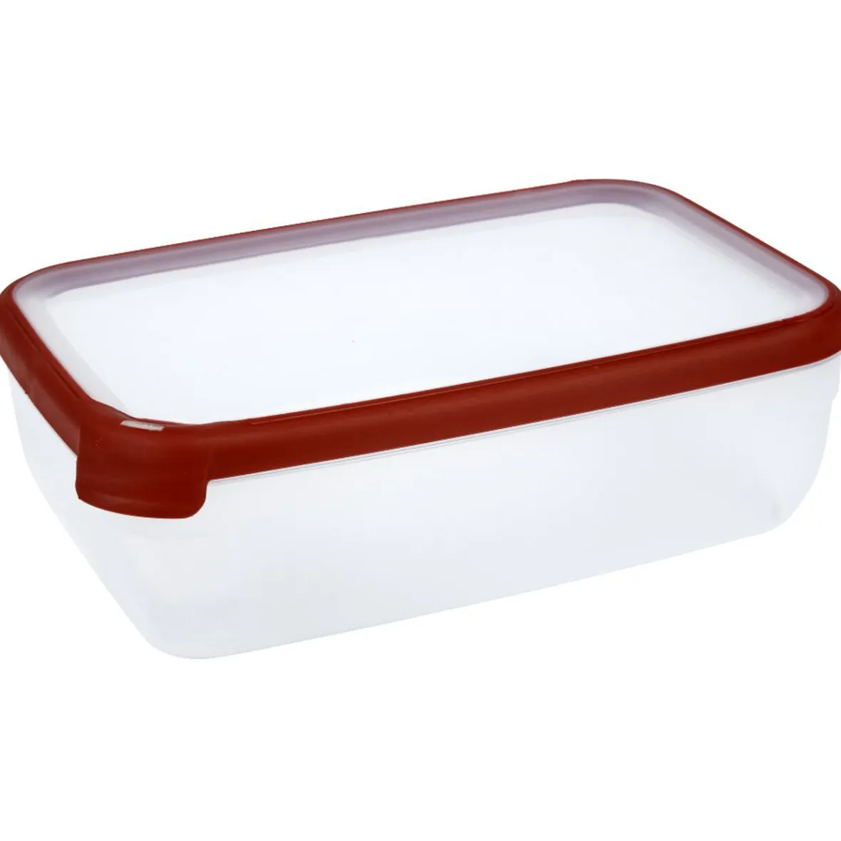 Conservation Alimentaire<Gifi Boîte alimentaire hermétique rectangulaire transparente et rouge 4 L