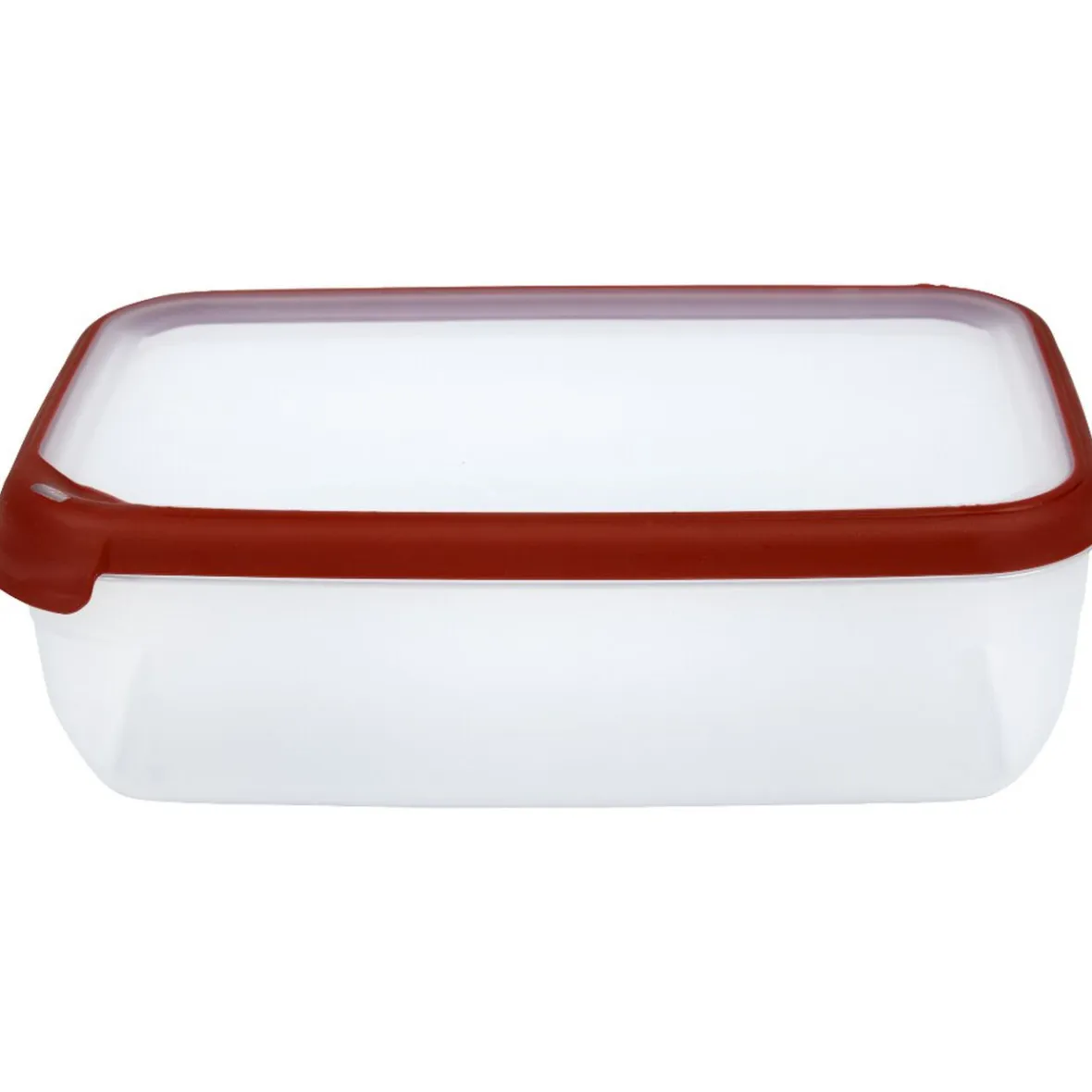 Conservation Alimentaire<Gifi Boîte alimentaire hermétique rectangulaire transparente et rouge 4 L