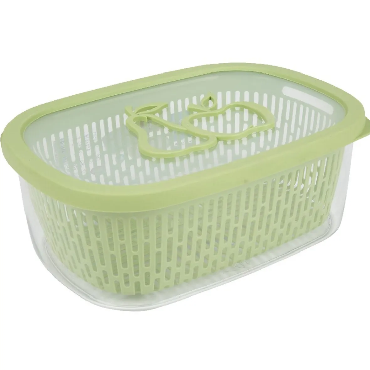 Conservation Alimentaire<Gifi Boîte alimentaire hermétique avec panier fraîcheur 4 L vert