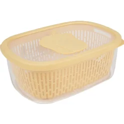 Conservation Alimentaire<Gifi Boîte alimentaire hermétique avec panier fraîcheur 4 L jaune