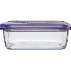 Conservation Alimentaire<Gifi Boîte alimentaire Luminarc Easy Box verre transparent et bleu 122 cl