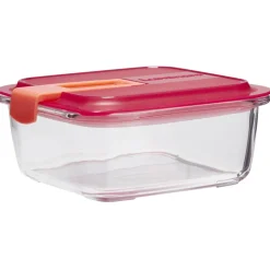 Conservation Alimentaire<Gifi Boîte alimentaire Luminarc verre Esay Box transparent et rouge 76 cl