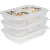 Gifi Boîte alimentaire motif légumes et fruits 1 L x3| Vaisselle Et Accessoires De Table