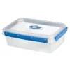Conservation Alimentaire<Gifi Boîte alimentaire rectangulaire transparente bleu et blanc 3L