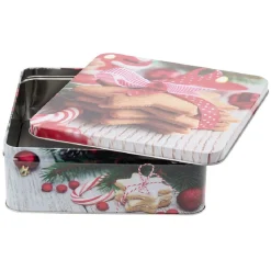 Conservation Alimentaire<Gifi Boîte carrée en métal pour gâteaux de Noël