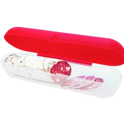 Gifi Boîte de conservation alimentaire cylindre rouge transparent| Vaisselle Et Accessoires De Table