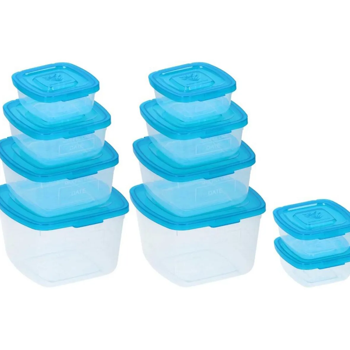 Vaisselle Et Accessoires De Table<Gifi Boîte de conservation transparente couvercle bleu x10