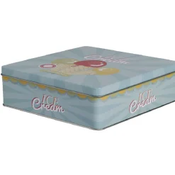 Conservation Alimentaire<Gifi Boîte de rangement cuisine bleue décor glace multicolore