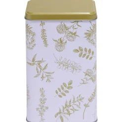 Conservation Alimentaire<Gifi Boîte en métal imprimé feuillage 13x10xH20cm