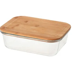 Conservation Alimentaire<Gifi Boîte en verre et bambou 1,5 L