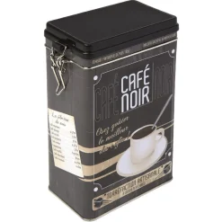 Conservation Alimentaire<Gifi Boîte rectangulaire en métal design café noir