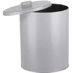 Vaisselle Et Accessoires De Table<Gifi Boîte ronde cylindrique métal grise XL avec couvercle
