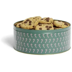 Conservation Alimentaire<Gifi Boîte ronde en métal Ø22cm motif sucres d'orge rouge et vert