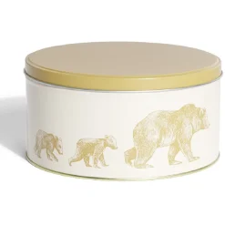Conservation Alimentaire<Gifi Boîte ronde en métal Ø16,7cm motif ours jaune