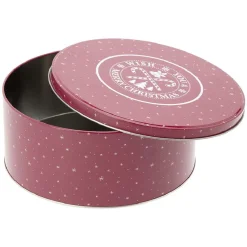 Conservation Alimentaire<Gifi Boîte ronde en métal pour gâteaux de Noël