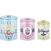 Conservation Alimentaire<Gifi Boîte vintage encastrable bleue rose et jaune x3