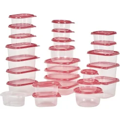 Vaisselle Et Accessoires De Table<Gifi Boîtes alimentaire transparente avec couvercle bleu ou rouge x27