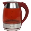 Petit Électroménager<Gifi Bouilloire électrique en verre Homday rouge