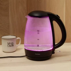 Petit Électroménager<Gifi Bouilloire LED sans fil couleurs variables Homday en verre 1,7 L