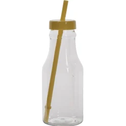 Gifi Bouteille en plastique avec paille colorée x10| Vaisselle Et Accessoires De Table