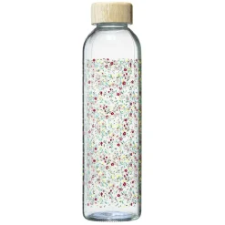 Gifi Bouteille en verre 730 ml motif floral multicolore| Vaisselle Et Accessoires De Table