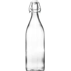 Gifi Bouteille en verre avec bouchon clip 1L| Vaisselle Et Accessoires De Table
