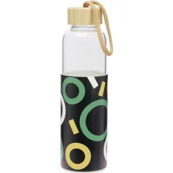 Gifi Bouteille en verre avec étui silicone antidérapant 550ml Ø6,6xH24cm| Vaisselle Et Accessoires De Table