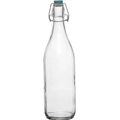Gifi Bouteille en verre et bouchon coloré| Vaisselle Et Accessoires De Table