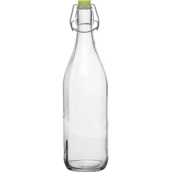 Gifi Bouteille en verre et bouchon coloré| Vaisselle Et Accessoires De Table