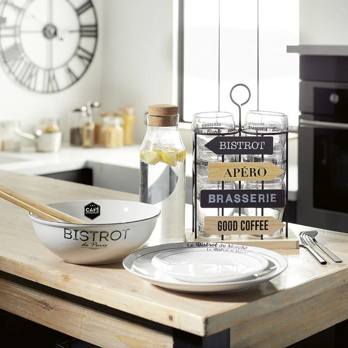 Vaisselle Et Accessoires De Table<Gifi Bouteille en verre transparent et bouchon liège 1L