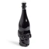 Gifi Bouteille Halloween 1L en verre forme tête de mort noire| Vaisselle Et Accessoires De Table