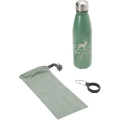 Conservation Alimentaire<Gifi Bouteille isotherme inox avec housse et mousqueton 480 ml