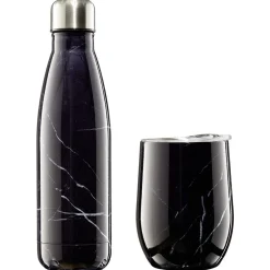Conservation Alimentaire<Gifi Bouteille isotherme inox 500 ml + tasse 300 ml