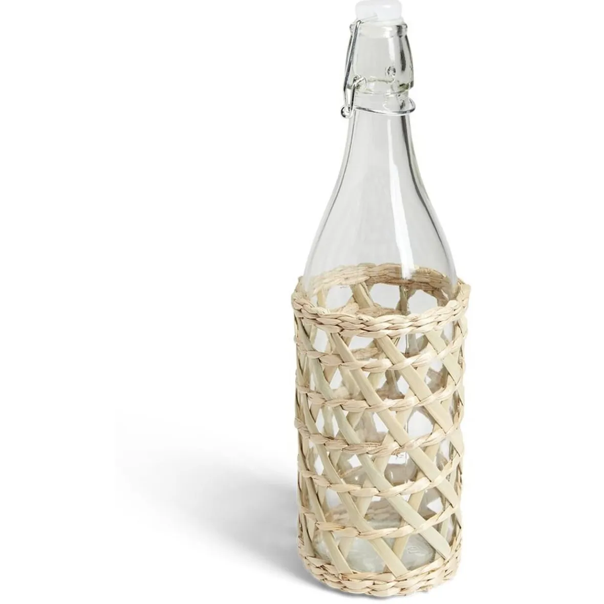 Vaisselle Et Accessoires De Table<Gifi Bouteille limonade 1L verre et raphia Ø8,5xH32cm