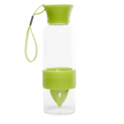 Gifi Bouteille presse agrume transparent vert 550 ml| Vaisselle Et Accessoires De Table