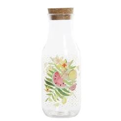 Vaisselle Et Accessoires De Table<Gifi Bouteille transparente motif fruits exotiques bouchon liège