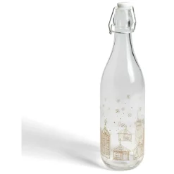 Gifi Bouteille verre officina 1L déco Noël - 2 modèles| Vaisselle Et Accessoires De Table