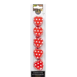 Cuisson<Gifi Caissette à chocolat forme coeur x20