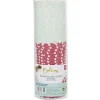 Cuisson<Gifi Caissette à muffin en carton rose vert décor pois blanc x25