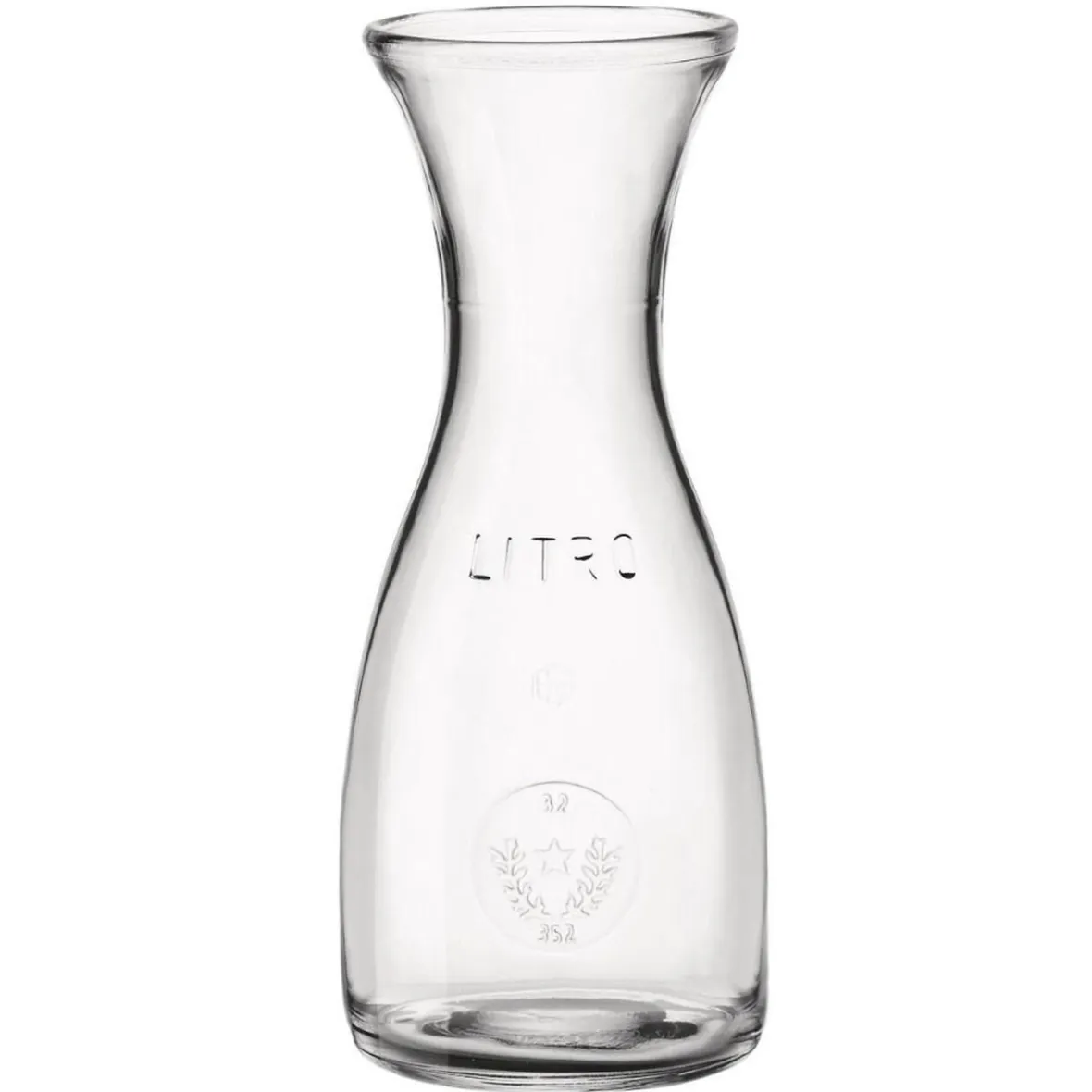 Gifi Carafe en verre transparent Misura 1 L| Vaisselle Et Accessoires De Table